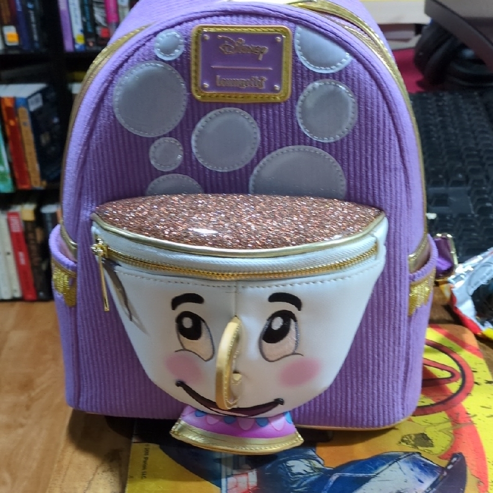 Loungefly Lavender Backpack with Chip Design